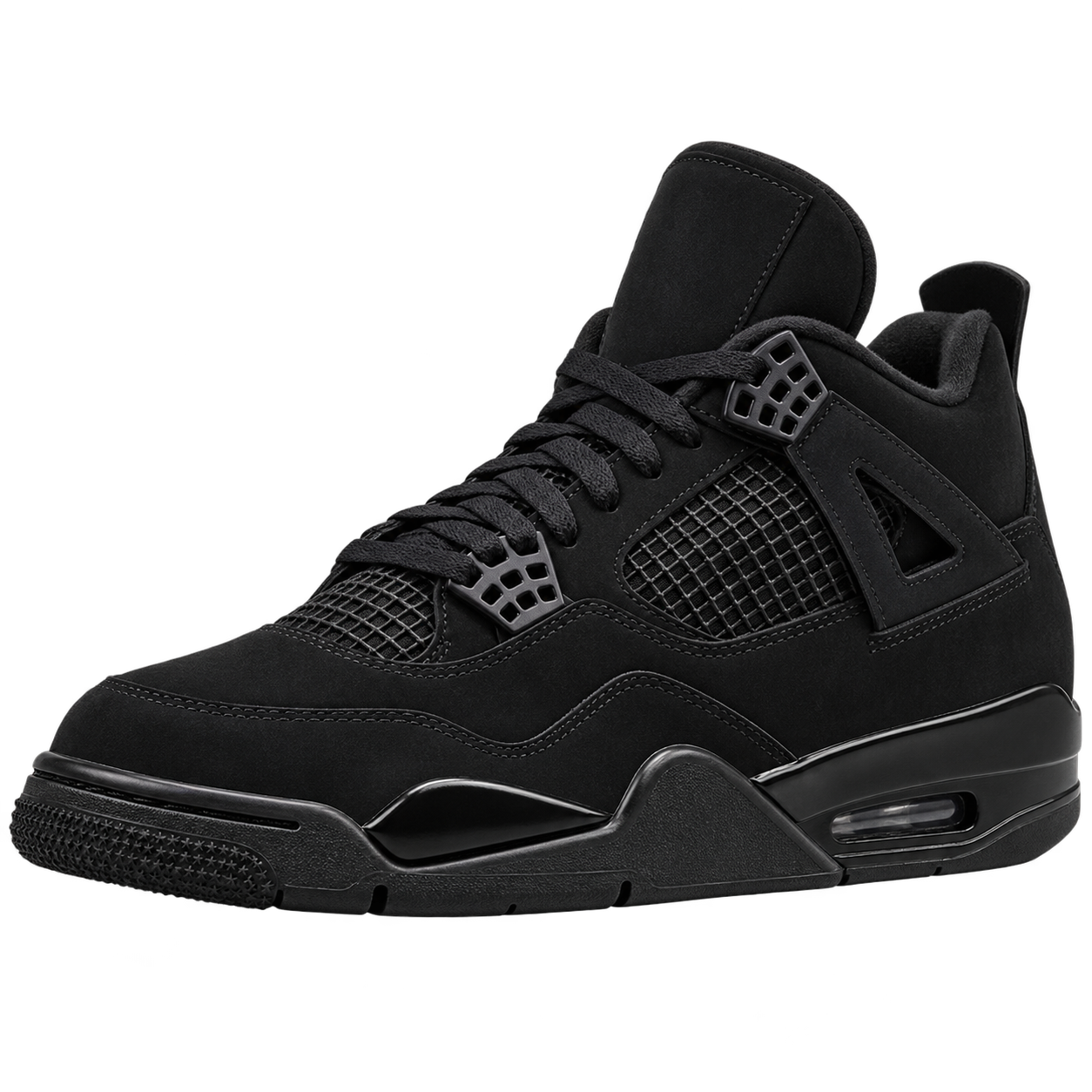 Black retro basketball sneaker